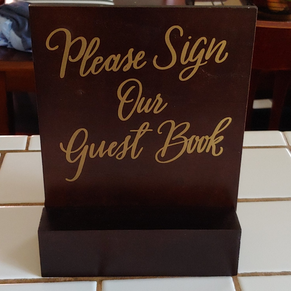 Guest Book Sign
